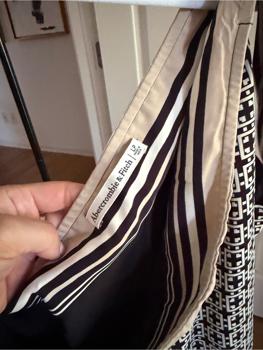 NWOT Abercrombie & Fitch One-Shoulder Scarf Tie Midi Dress with Pockets - Picture 5 of 9